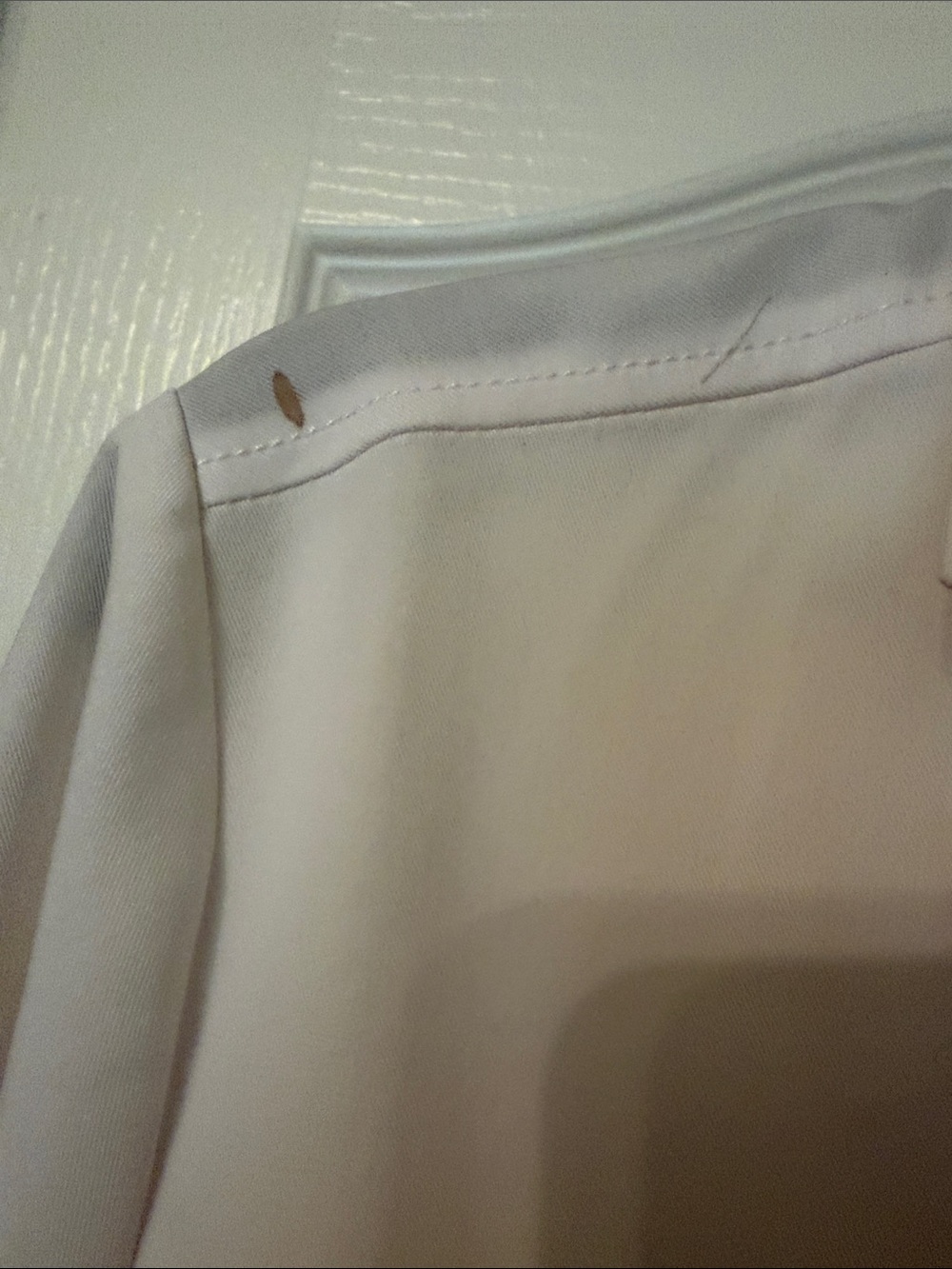 Women's purple label White Button-Front lab Coat - Picture 3 of 4